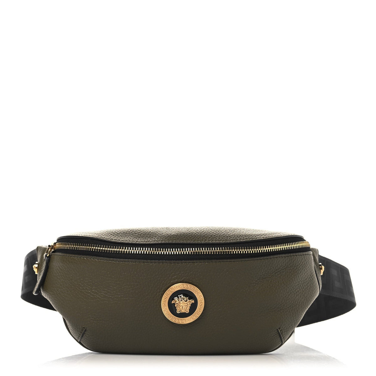 Grained Calfskin Vanitas Medea Belt Bag Khaki
