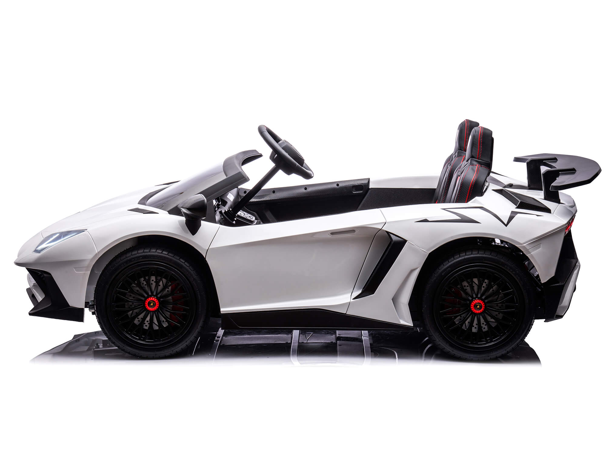 24V Lamborghini Aventador 2 Seater Ride on Car for Kids - White