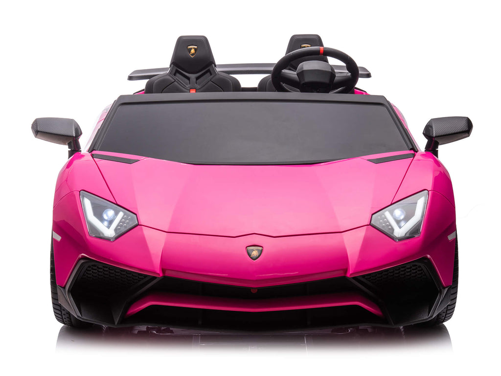 24V Lamborghini Aventador 2 Seater Ride on Car for Kids - Pink