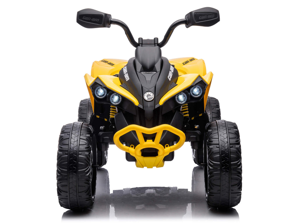 24V Can-Am Kids Renegade 4WD Ride-On Quad - Yellow