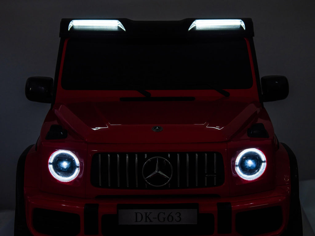 24V 2-Seater Mercedes-AMG G63 Kids Ride On SUV with Remote and Video Screen - Red