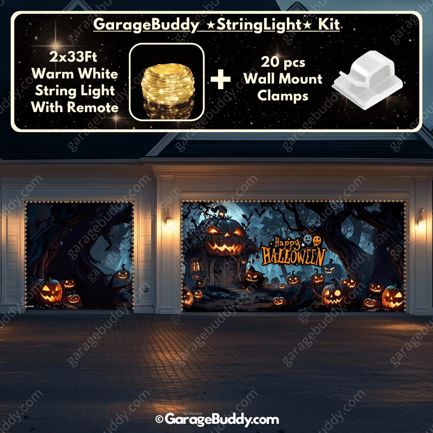 Pumpkin House | Halloween Garage Door Cover