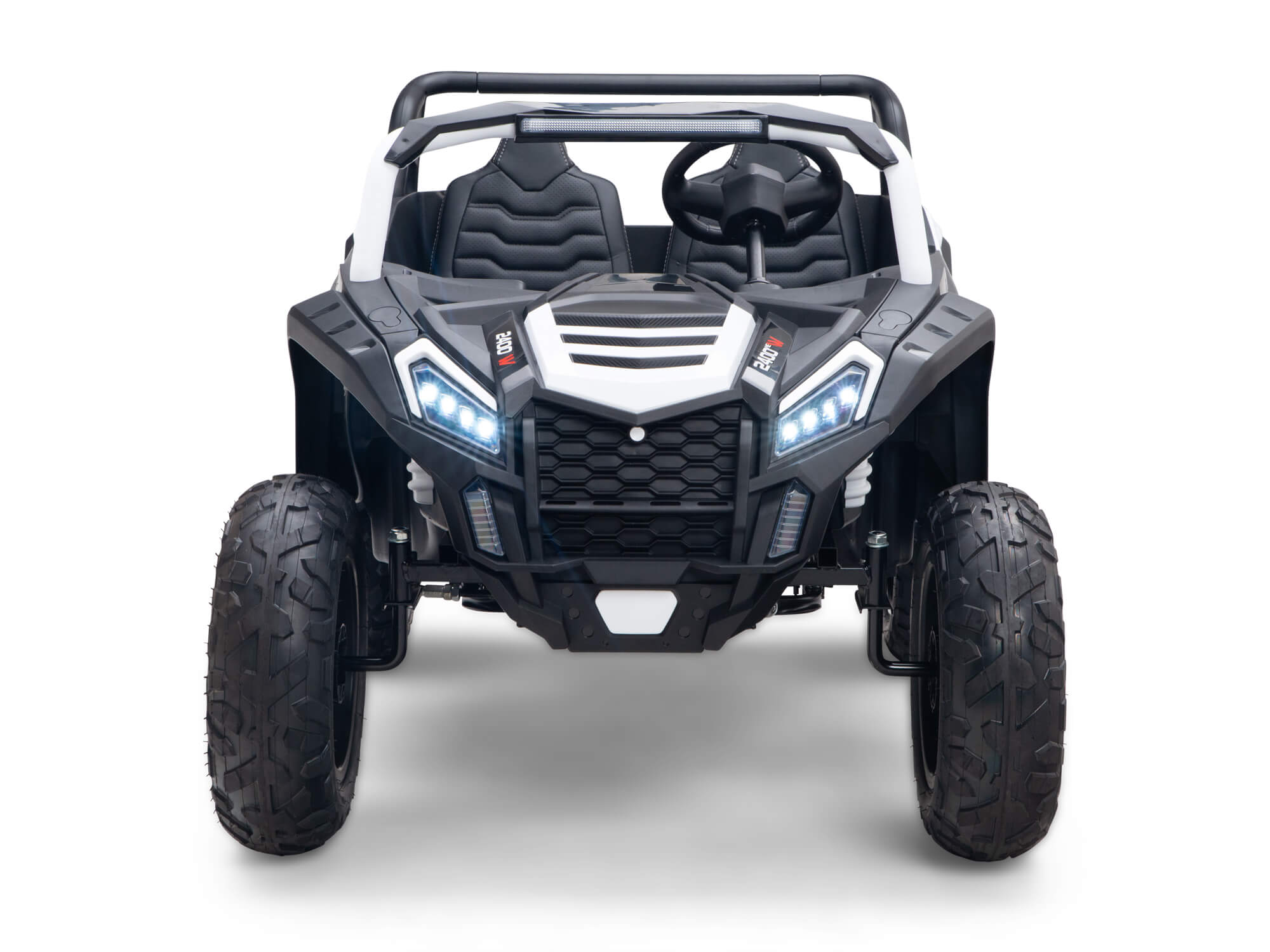 24V TREKCAR Rayder Ride-On Buggy - White