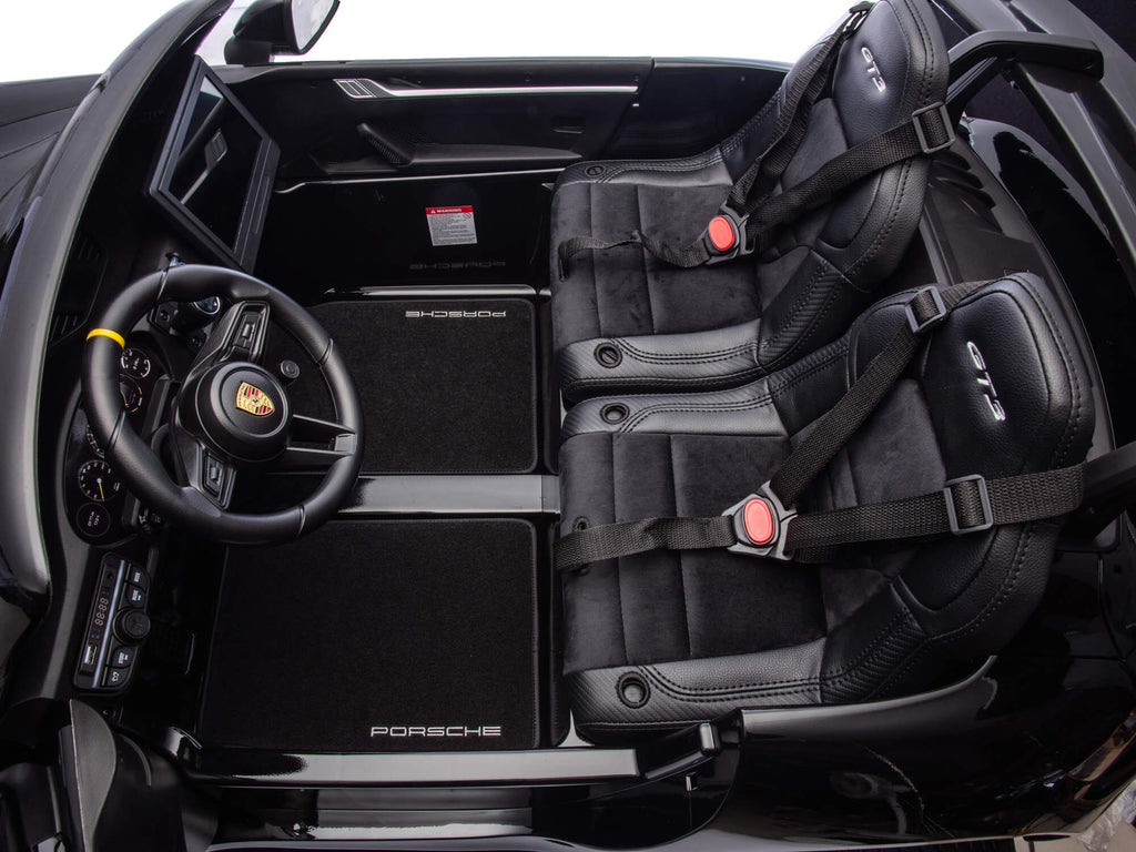 24V Porsche 911 GT3 Kids 2-Seater Ride On Car - Black
