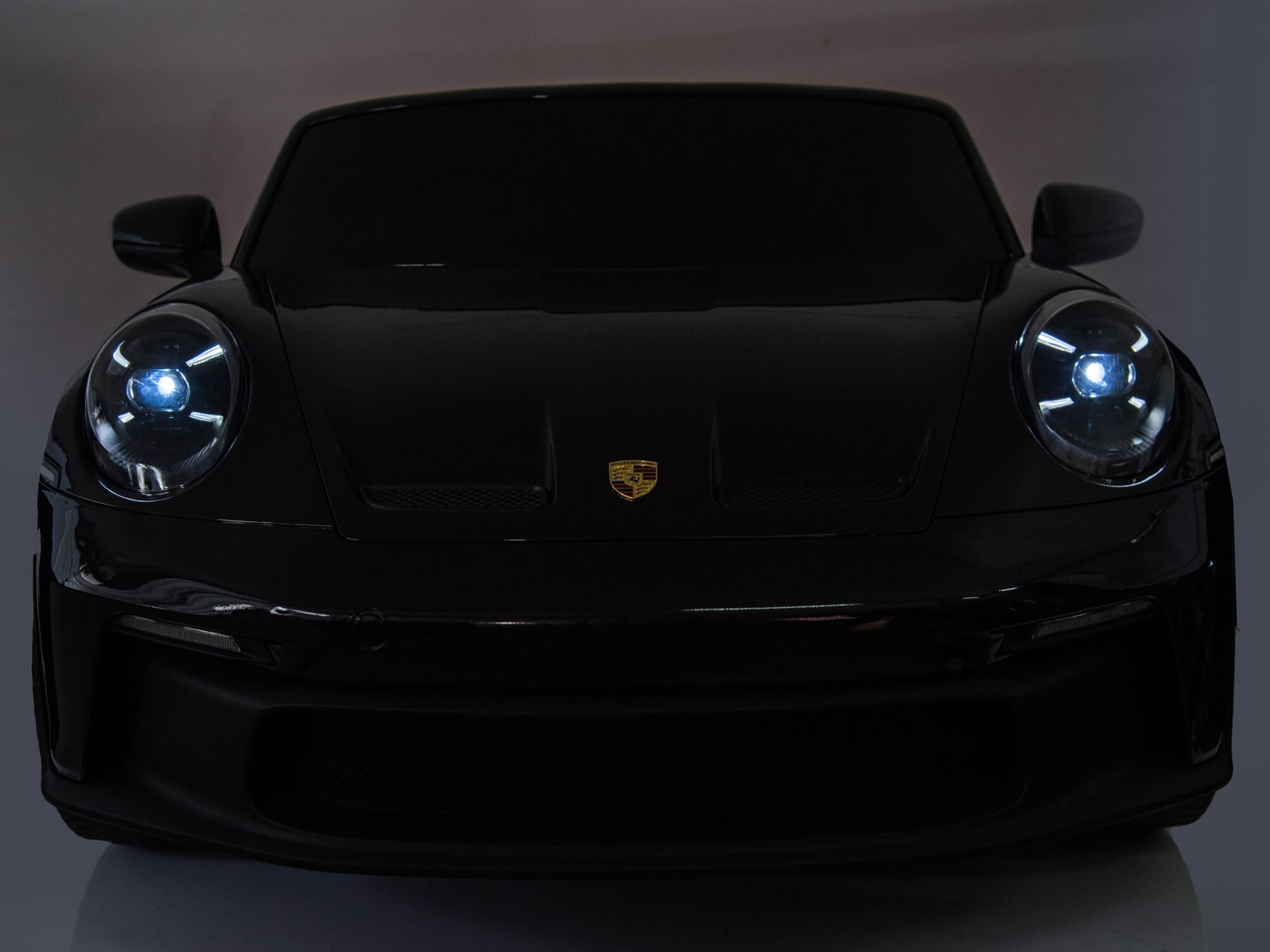24V Porsche 911 GT3 Kids 2-Seater Ride On Car - Black