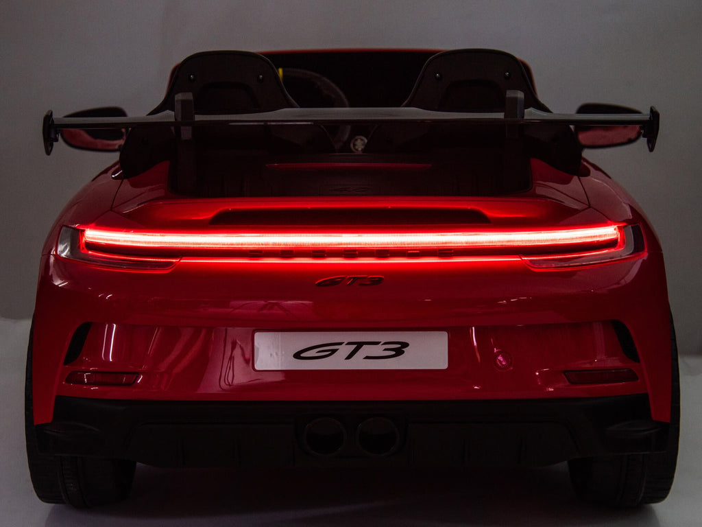 24V Porsche 911 GT3 Kids 2-Seater Ride On Car - Red