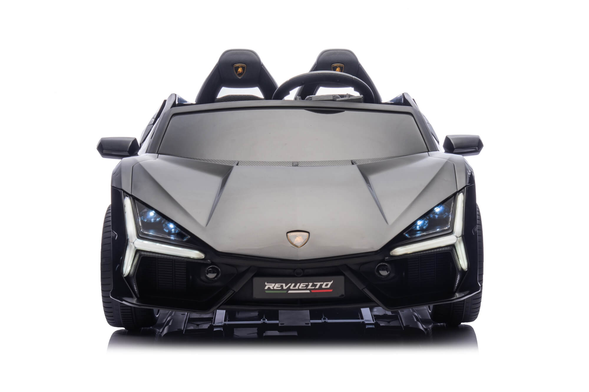 24V / 9 MPH Lamborghini Revuelto Two-Seater Kids Ride On Car – Black