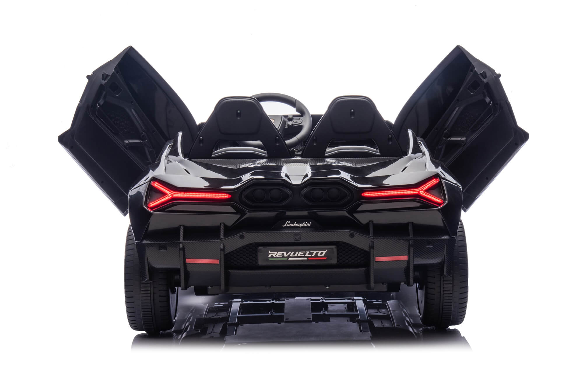 24V / 9 MPH Lamborghini Revuelto Two-Seater Kids Ride On Car – Black