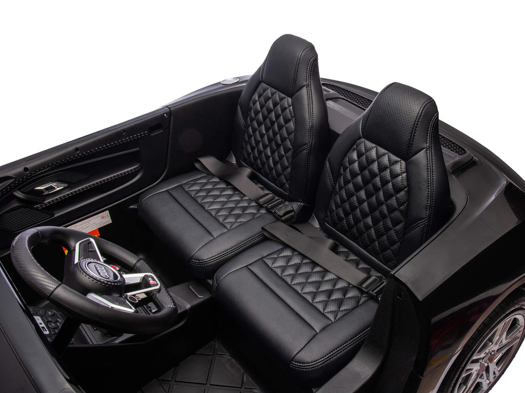 24V Audi R8 Spyder 2 Seater Ride on Car for Kids - Blue