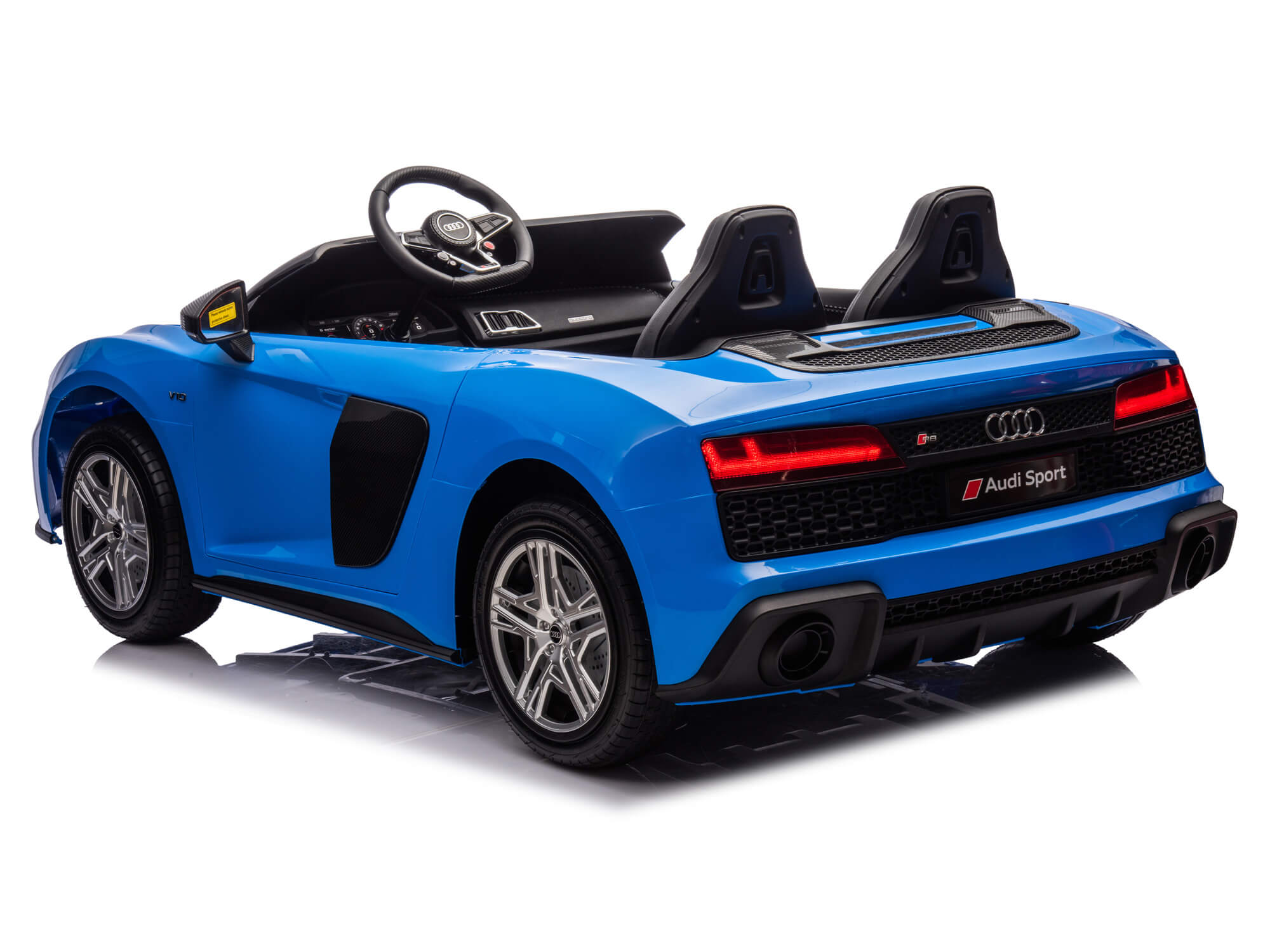 24V Audi R8 Spyder 2 Seater Ride on Car for Kids - Blue