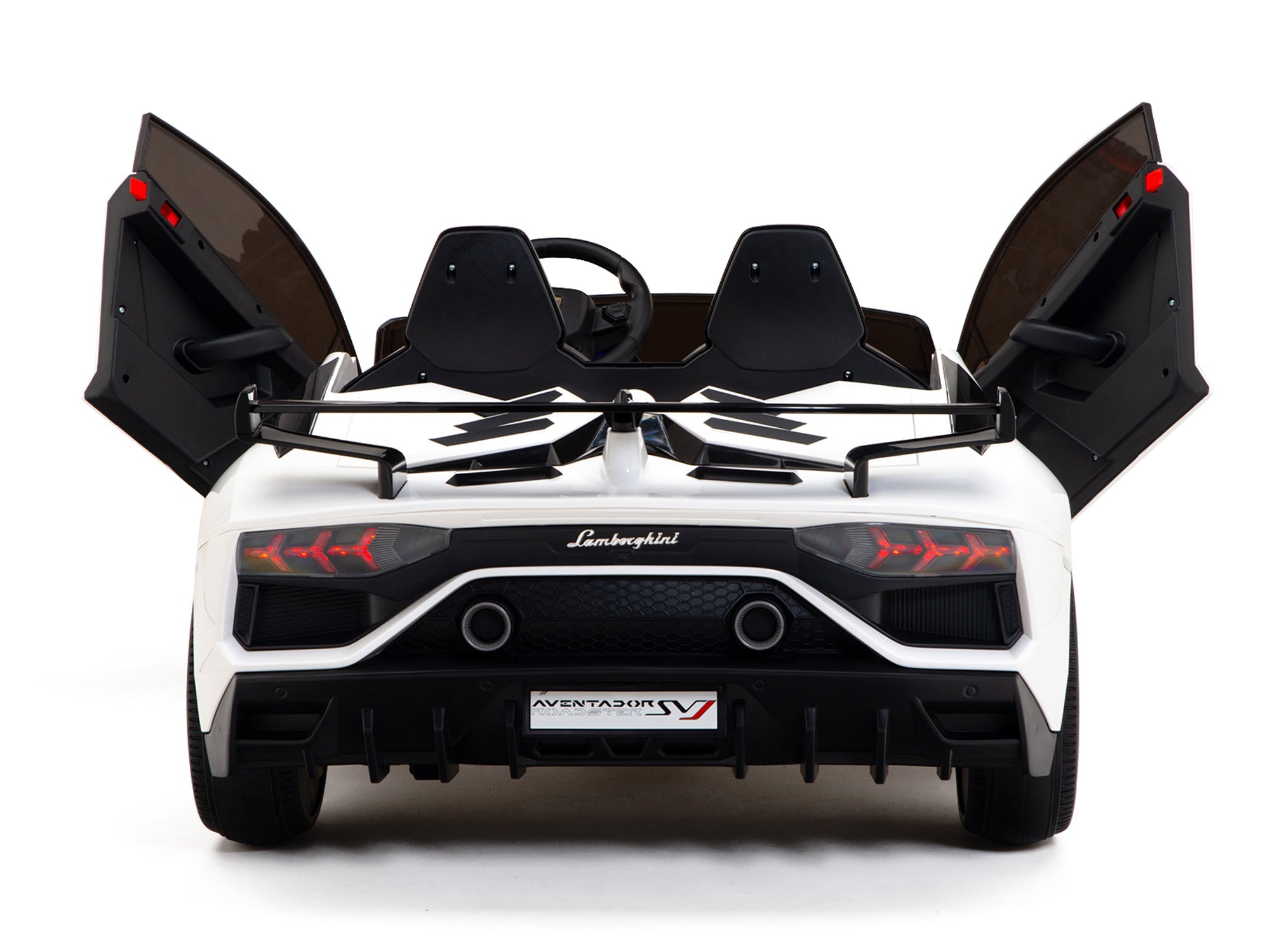 24V Lamborghini SVJ Ride On DRIFT Car with Remote Control - White