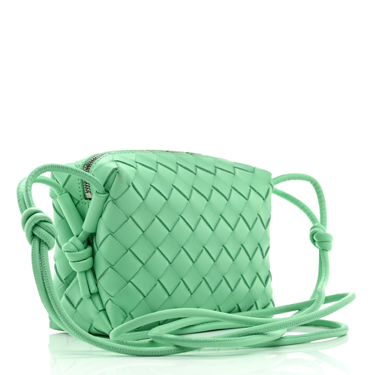 Nappa Intrecciato Mini Loop Camera Bag Fountain