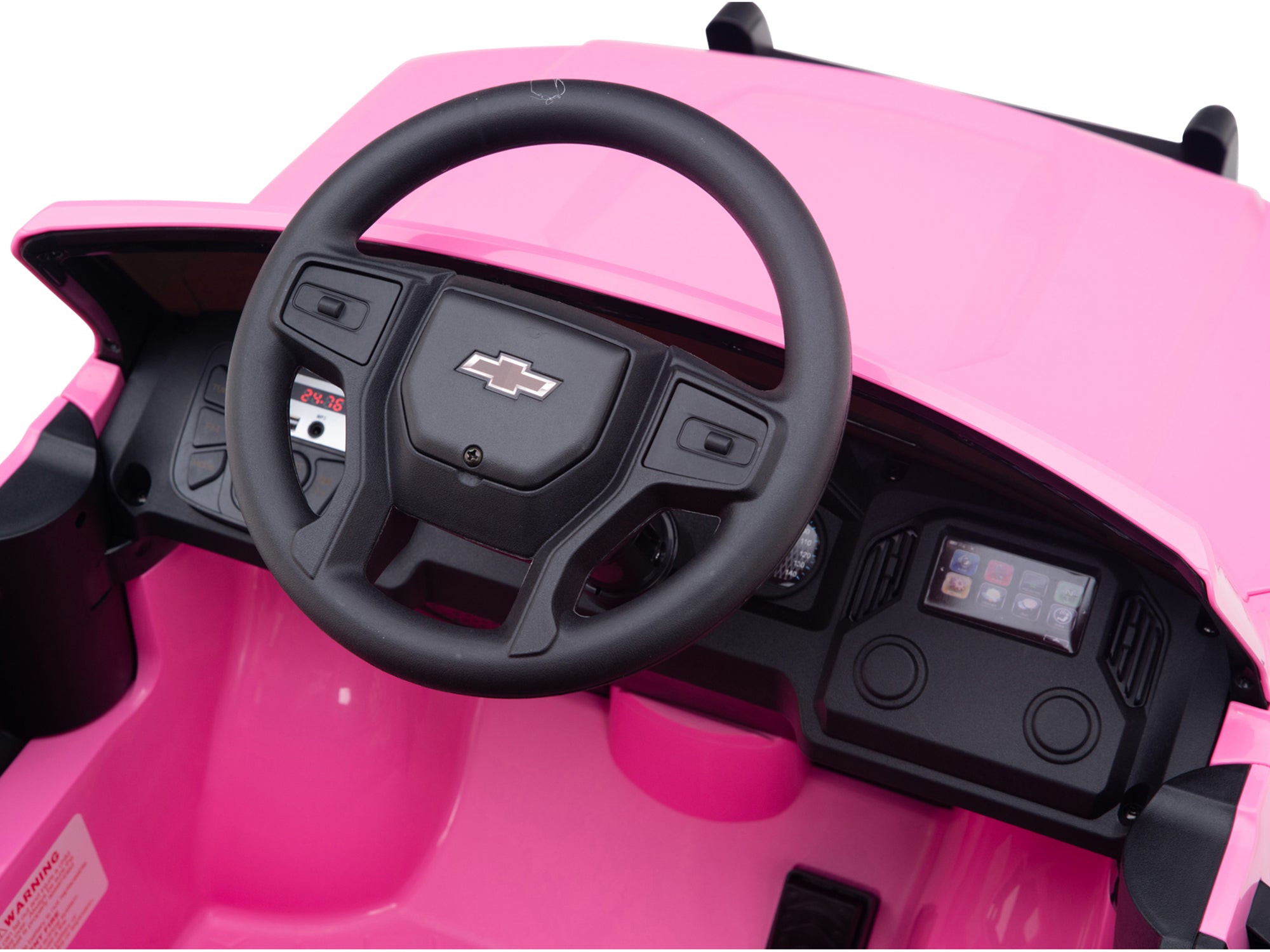 24V Chevrolet Silverado Lifted Ride On Truck with Remote Control – Pink