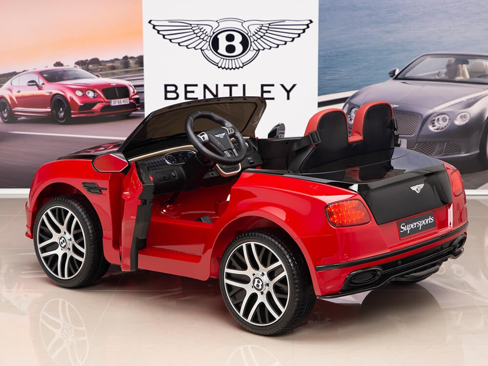 12V Bentley Continental Supersports Kids Electric Ride On Car with Remote - Red