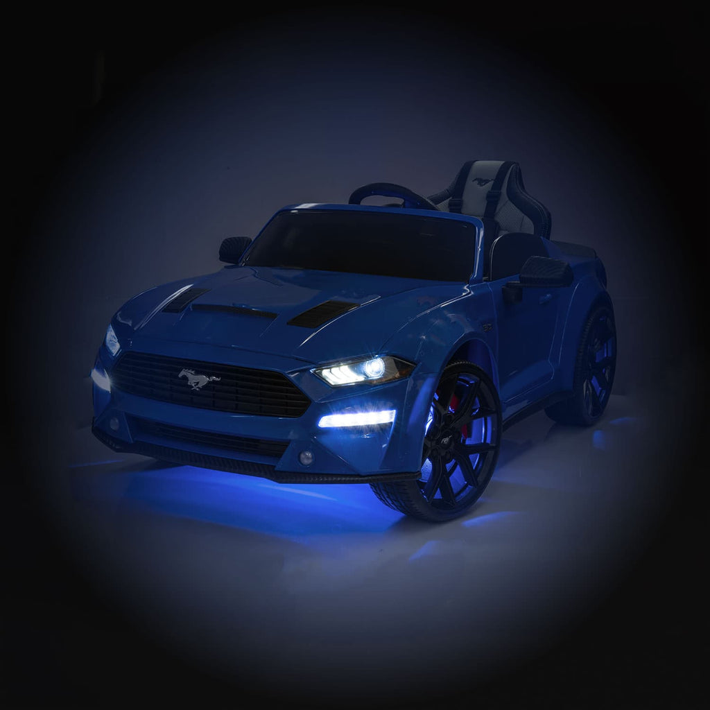 Ford Mustang GT Custom Edition 24V Kids Ride-On Car with R/C Parental Remote | Cherry Red