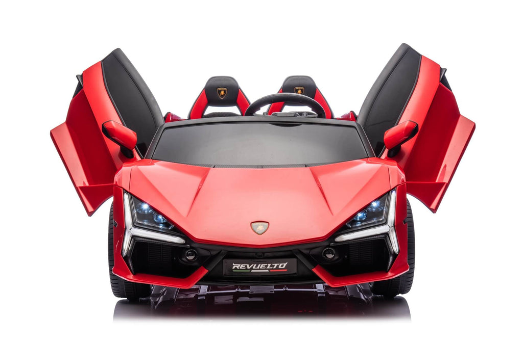 24V / 9 MPH Lamborghini Revuelto Two-Seater Kids Ride On Car – Red