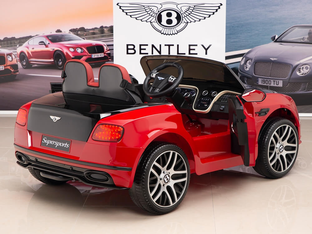 12V Bentley Continental Supersports Kids Electric Ride On Car with Remote - Red