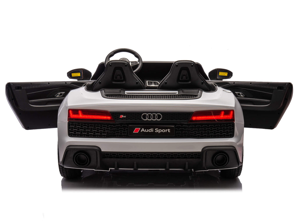 24V Audi R8 Spyder 2 Seater Ride on Car for Kids - White