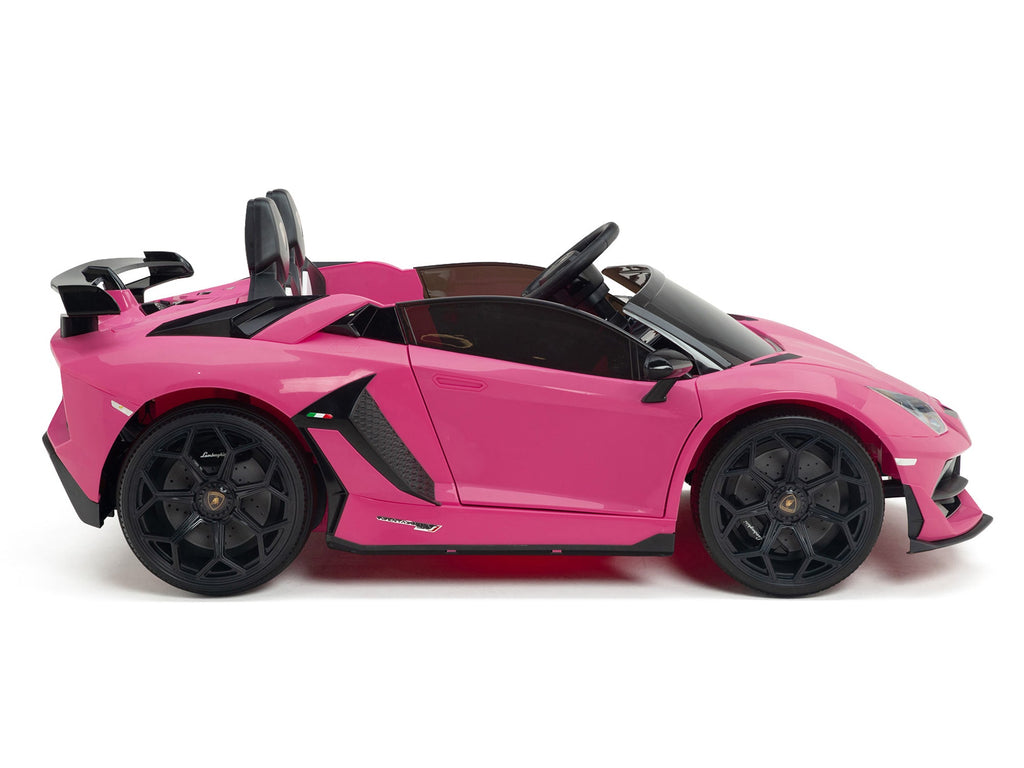24V Lamborghini SVJ Ride On DRIFT Car with Remote Control - Pink